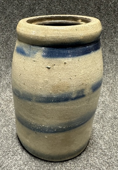 4 Stripe Original 8" Tall Crock Jar