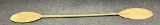 Antique Olive Green Painted Wooden Folk Art Carved Kayak Canoe Paddle