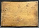 Antique Large Wooden Noodle Board w Breadboard Ends