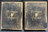 Pair Antique Picturesque America Leatherbound Books 