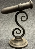 Antique Wrought Iron Early 19th Century Pivoting Wall Mounted Candlestick