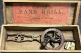 Whitney's Hand Drill Ca. 1886 w Original Wooden Box by Tower  Lyon New York
