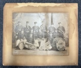 Antique Ca. 1890s Washtenaw Times Band Cabinet Photo