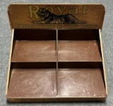 Antique Tin Litho Royal Tailoring 1920s Counter Top Advertising Display Shelf