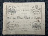 Antique 1884 40 Pages Marcy  Knoblaugh Carriage Wood Work  Gears Sales Catalog