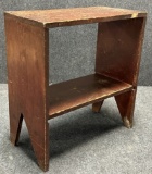 Early 20th Century Bootjack Leg Side Table w Original Lacquer Finish