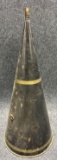 Antique Turn Of The Century Painted Tin Megaphone