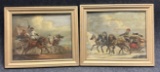 Antique German Painted Dated 1868  Signed 