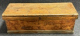 Original 19th Century Pine Carpenters Box w Green Paint Remnants