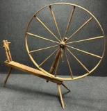 Pair Antique Mid 1800s Spinning Wheel  Additional 48