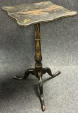 American Federal 3 Leg Candle Stick Table Stand w Gold Gilt Eagle Decoration