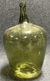 Antique Late 1800s Green Hand Blown Glass 21