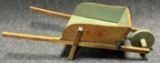 Antique Pennsylvania Style Wooden Childs Wheel Barrow w Wonderful Surface