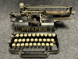 Rare Antique Early 1900s Draper Typewriter