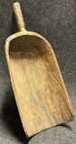 Large Primitive Hand Carved Antique One Piece Grain Scoop