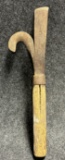 Antique Wrought Iron Barnraising Tool w Pike  Hook