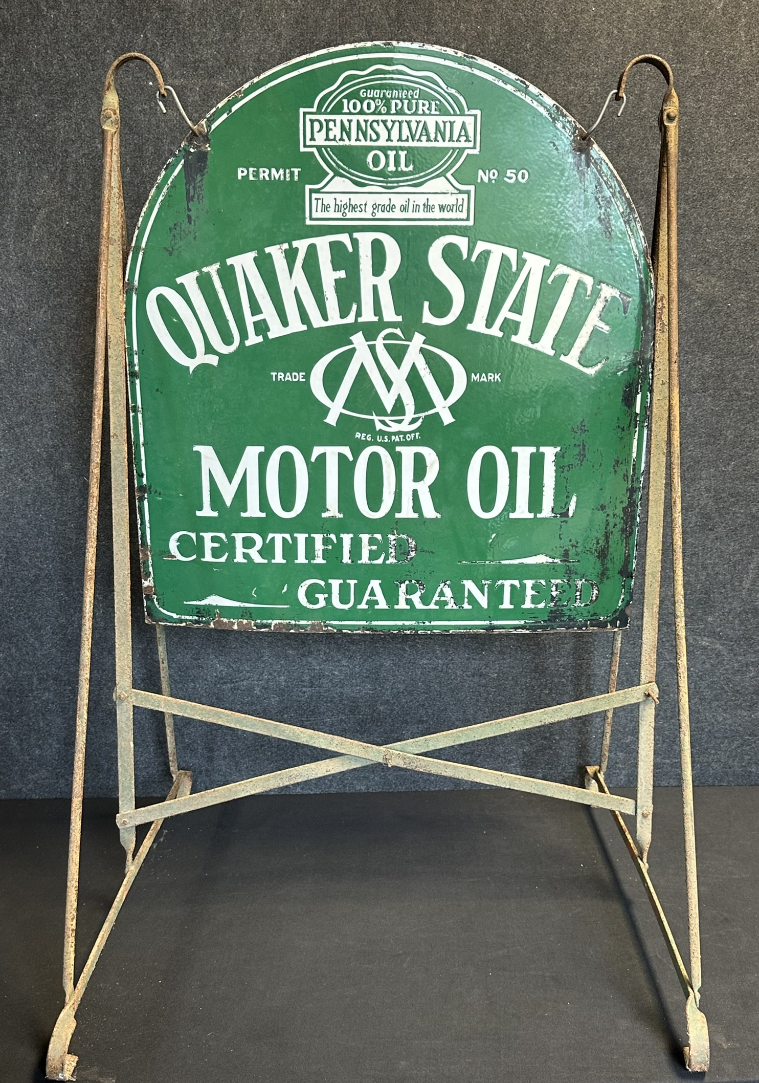 1930s Quaker State Motor Oil Curbside Double | Proxibid