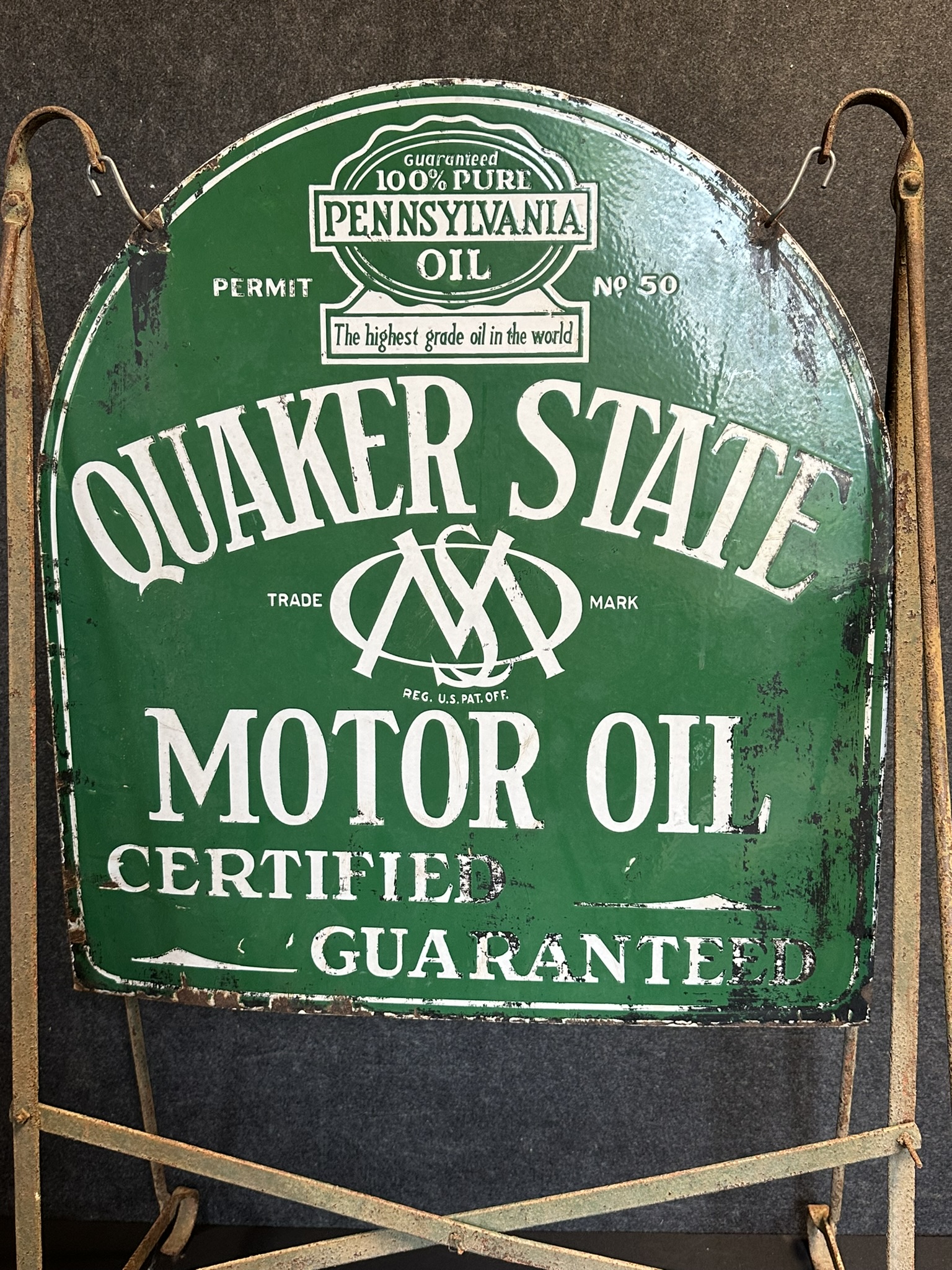 1930s Quaker State Motor Oil Curbside Double | Proxibid