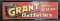 1940s Grant Batteries Service Station Embossed Advertising Sign