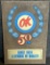 Chevrolet Used Cars OK 50TH Anniversary 1974 Vacuum Form Plastic Advertising Sign