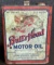Bull's Head Motor Oil 2 Gallon Metal Can by Globe Solvents Co. Philadelphia PA
