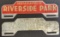 Pair 1920s-30s License Plate Toppers: Ford Punched Wainer Toledo Ohio & Indianapolis Riverside Park