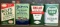 Wolf's Head, Duplex, Sinclair & Quaker State Lot 4 Outboard Quart Motor Oil Cans