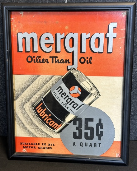 Mergraf Oilier Than Oil Double Sided Cardstock Detroit Advertising Pricer Sign
