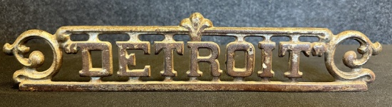 Antique Early 1900s DETROIT Cast Iron Cash Register Scale Topper