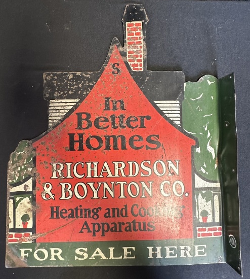 Richardson & Boyton 1920s In Better Homes Heating & Cooking Apparatus Double Sided Diecut Flange Sig