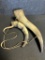 Pair Early Powder Horns - 20