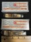 No 00013 Amber Peach Seed Jig Mini Trapper & No 00164 Peach Seed Jig Case & Sons Knives w/ Boxes