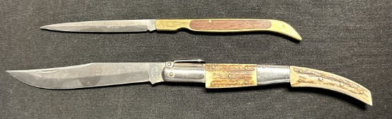 Pair J.J. Martinez Santa Cruz California Handmade Inox Spain Knives