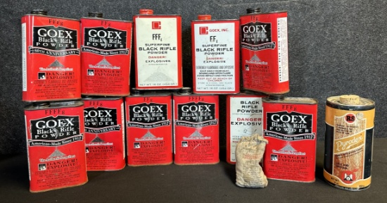 Lot 13 Goex & Pyrodex Black Rifle Power FF FFF FFFF