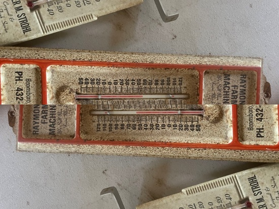 BALTHASWER DAIRY, WALTER STROHL, RAYMONDS FARM MACHINERY THERMOMETERS