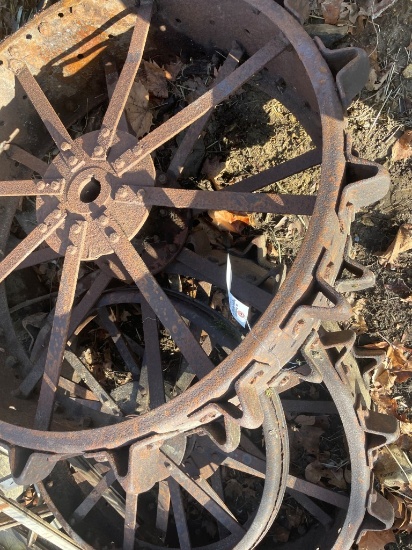 2 REAR & 1 FRONT MCCORMICK DEERING WHEELS