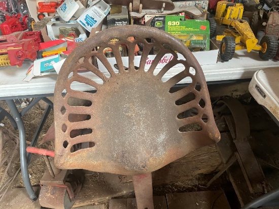 CAST IRON SEAT WITH TOOL BOX