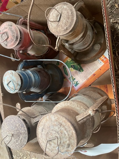 BOX LOT OF 5 DIETZ LANTERNS