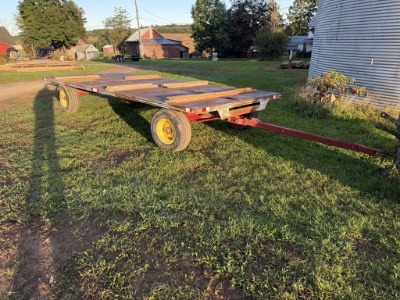 Steel deck flat bed wagon 18'x8'