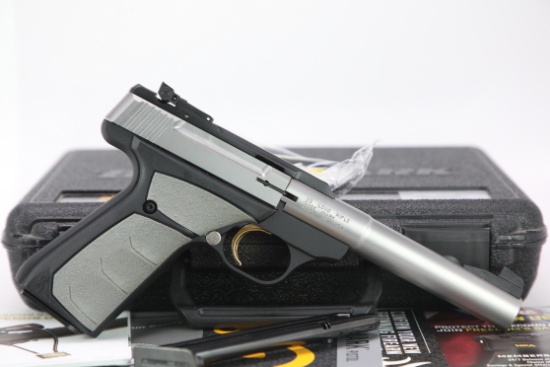 Browning Buckmark Stainless Camper UFX Semi Automatic .22 LR Pistol & Box