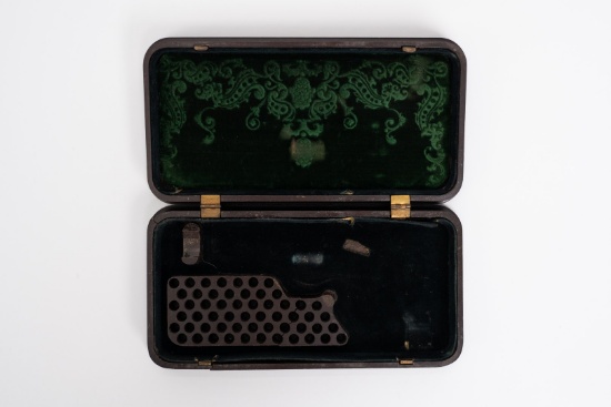Rare ANTIQUE Smith & Wesson Model 1, 2nd Issue Revolver Gutta Percha Case