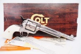 Class D engraved Colt 3rd Generation Single Action Army .45 Revolver & Box