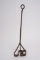 Hand Forged F Tumbling S Branding Iron, ANTIQUE