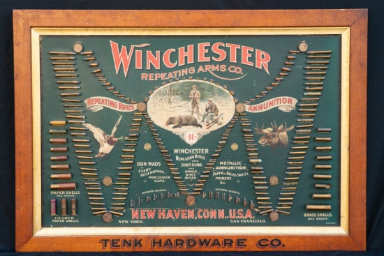 Complete Winchester Ammunition 1897 Double-W Cartridge Display Board