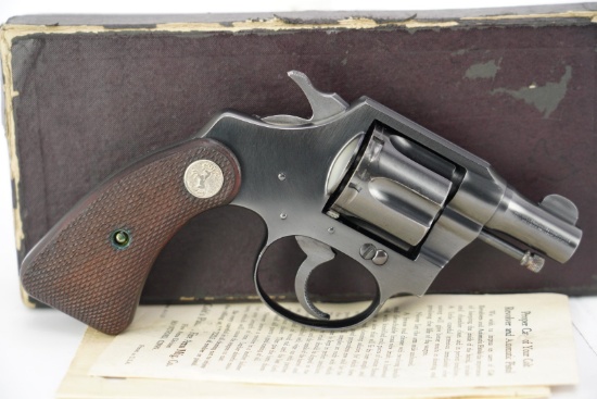 Colt Model Bankers Special .38 S&W 2" Double Action Revolver & Box