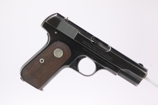 British SOe French Shanghai Police Colt Model 1908 Pocket Hammerless Pistol & Letter