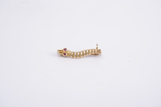 Original WWII Named / Inscribed Caterpillar Club Gold Pin