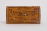 Sealed Vintage Ammunition Winchester Box .32 ACP., Orange Label Dated 