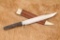 Joseph Rodgers & Sons Large English Bowie Knife & Sheath Stag Handle Antique 1890s Old West
