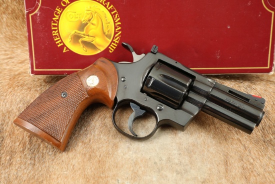 Lew Horton Colt Combat Python I3630CP 3" .357 Magnum SA/DA Revolver & Box, 1988